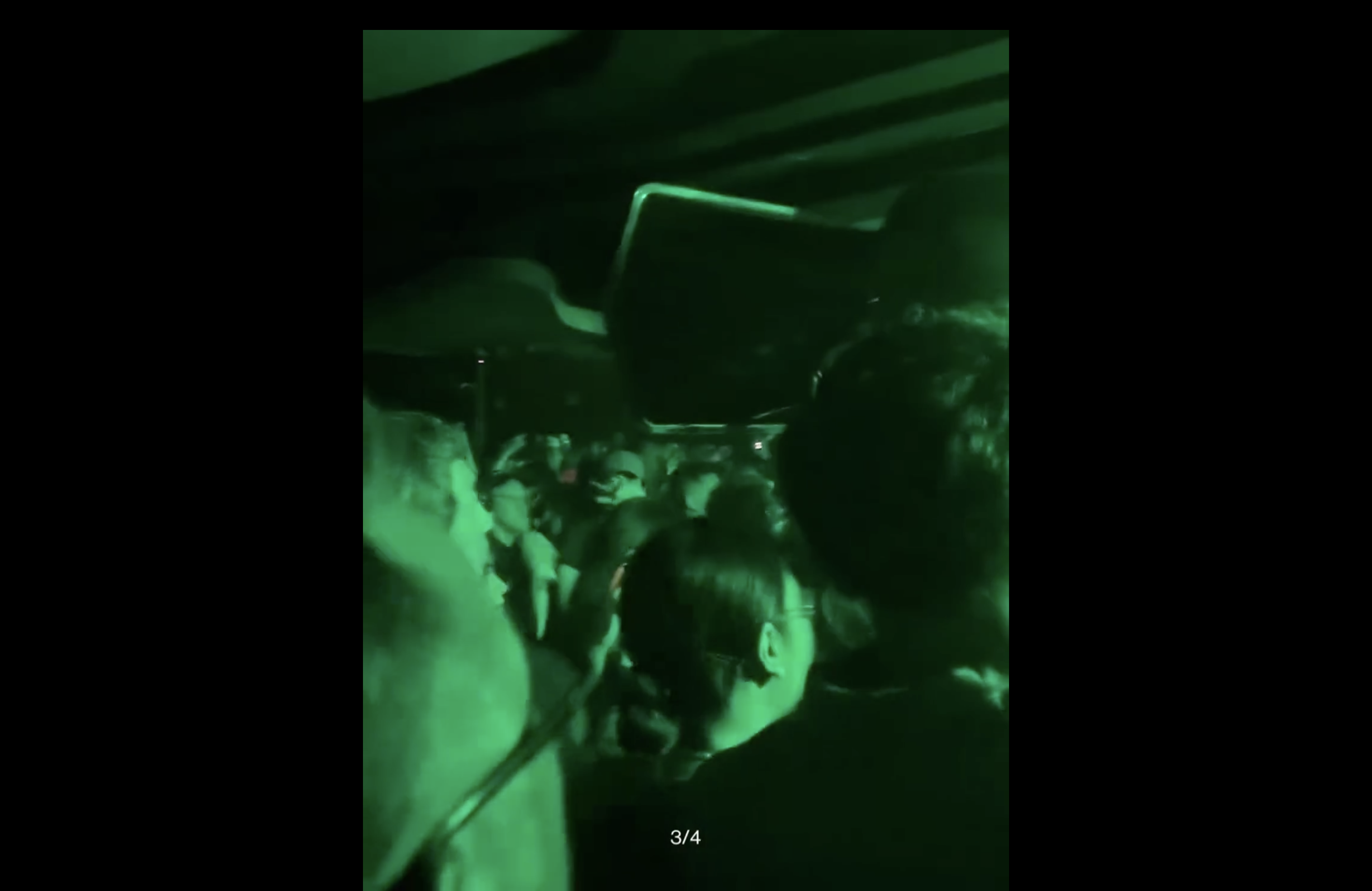 Stage lighting at Jeff Mills night